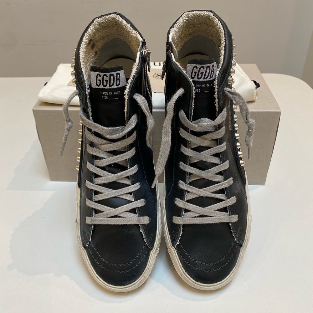 Golden Goose Studded Slide Sneaker in Black sz 40 NIB - Picture 5 of 10